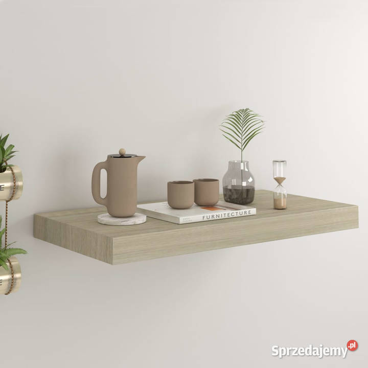 Półka ścienna kolor dębowy 50 x 23 x 38 MDF Warszawa