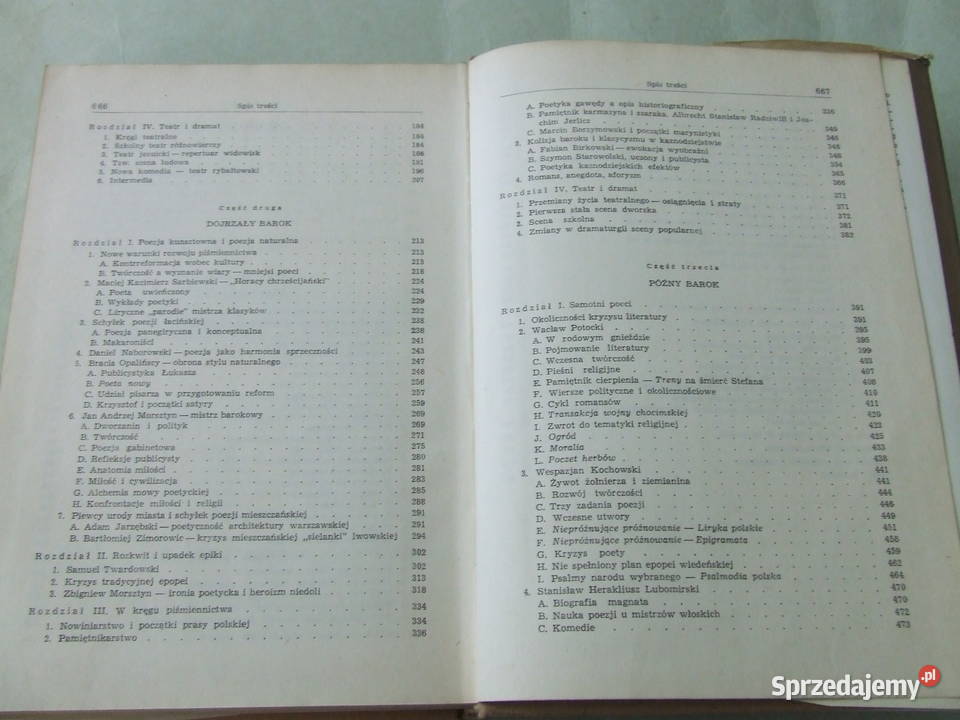 Barok Hernas Oświecenie Klimowicz Oborniki Śląskie sprzedam