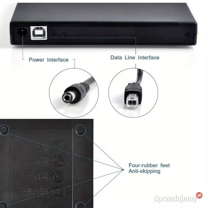 Zewnętrzny napęd CDDVD USB 20 Slim do laptopa i zewnętrzny Rzeszów
