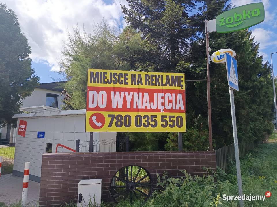 Miejsce na reklamę baner Komorniki Polna 3.5m2 Nieruchomości Poznań