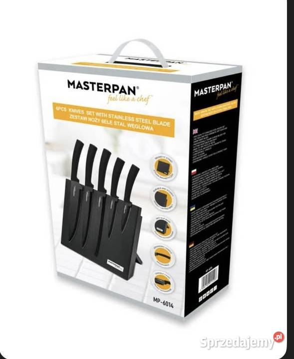 109 Zestaw noży z listwa magnetyczna Masterpan śląskie Zabrze