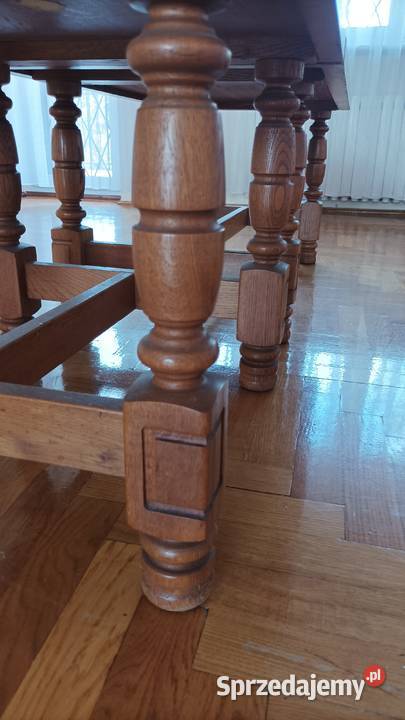 Ława z dostawką dębowa lite drzewo solidne nowe Gowarzewo sprzedam