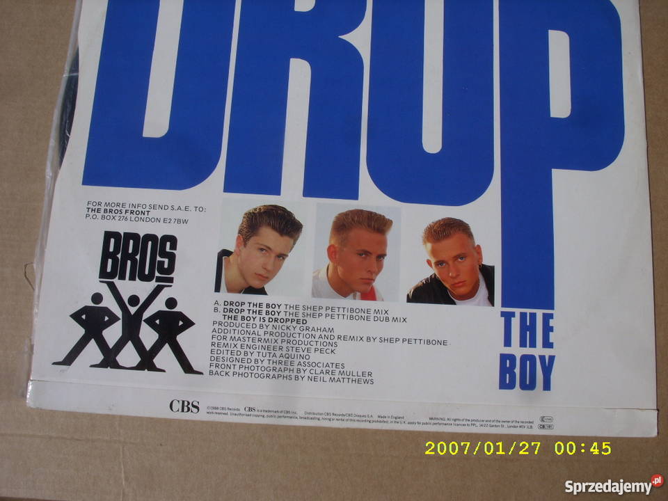 Singiel 12 Pop BROSDROP THE BOY
