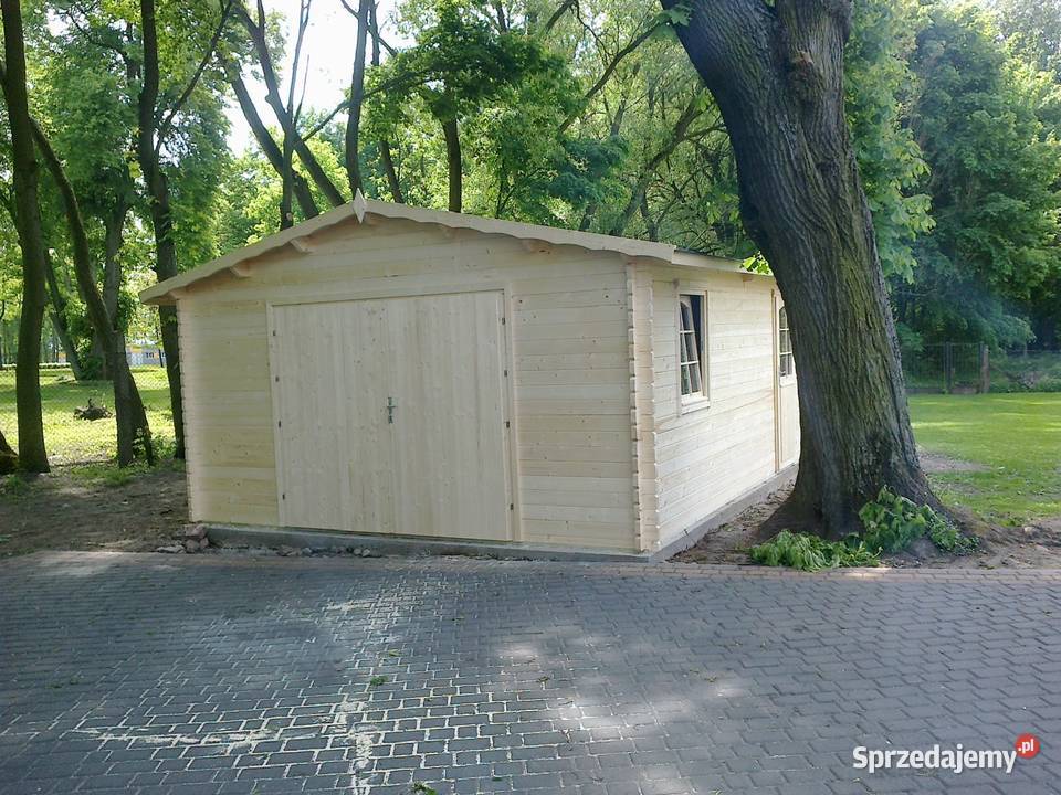 Drewniany garaż jednostanowiskowy Mrągowo sprzedam
