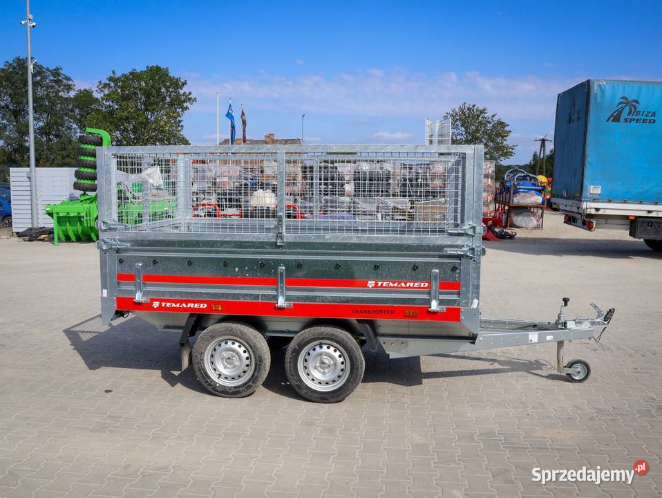 Przyczepa TEMARED TRANSPORTER 25152 z burtami Cegielsko