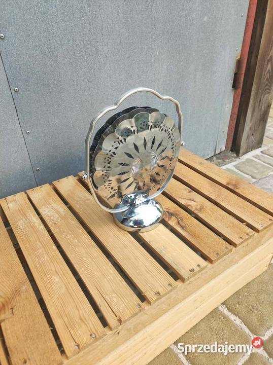Elegancka metalowa patera 3poziomowa vintage Antyki, Sztuka, Kolekcje Podkałek
