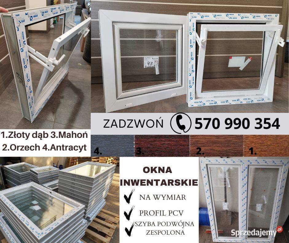 Okna gospodarcze okna PCV inwentarskie stajnie Rudno sprzedam