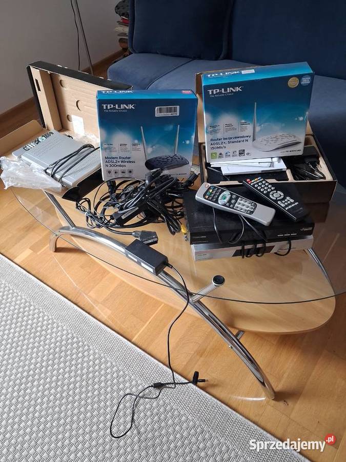 Zasilacze dekodery router Kamień Pomorski sprzedam