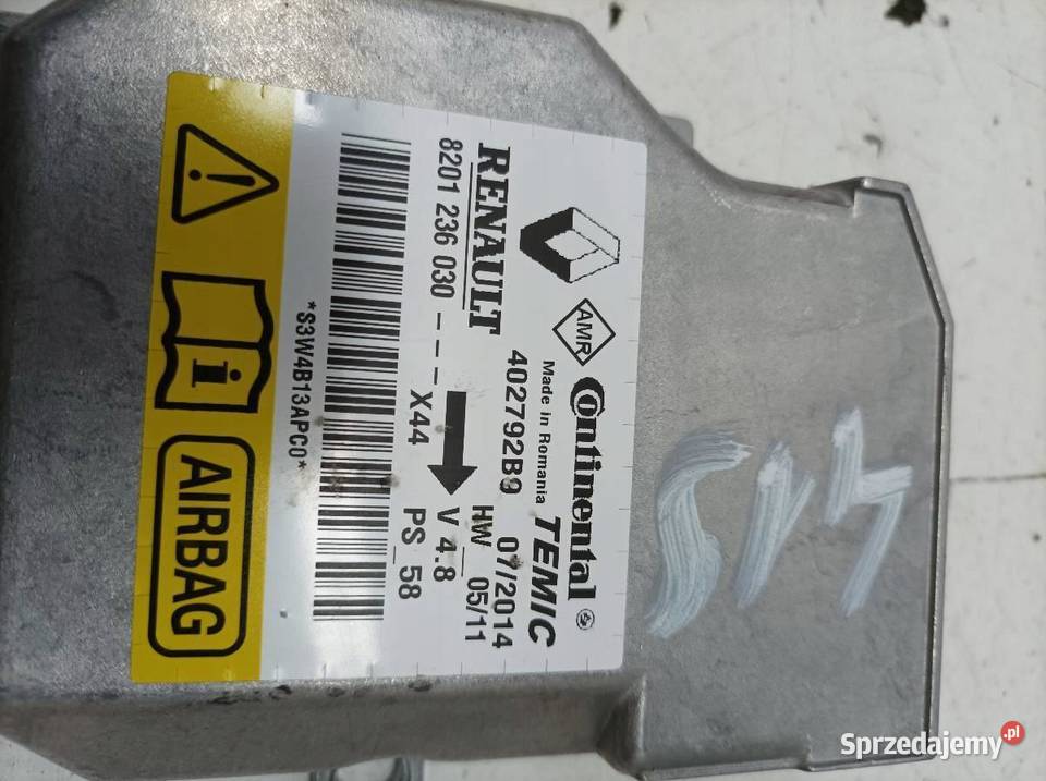 SENSOR AIRBAG 8201236030 Renault Twingo II sprzedam