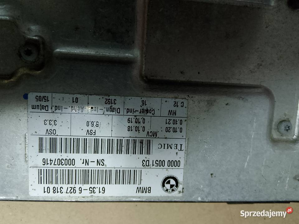 BMW E60 moduł sterowania fotelem 61356927 Nieborowice