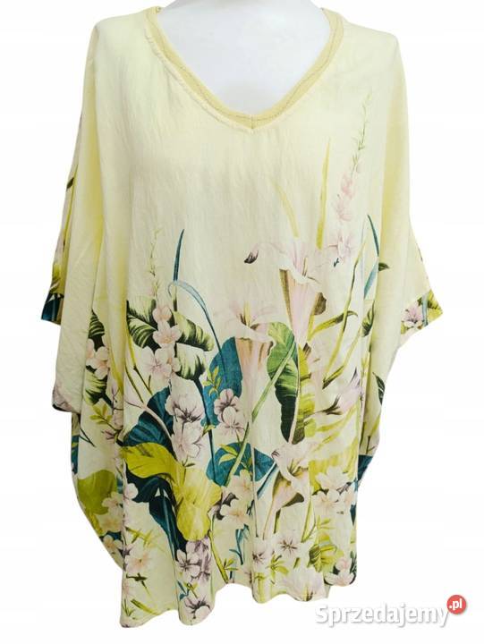 Tunika damska PLUS SIZE z kwiatowym nadrukiem Pątnów sprzedam