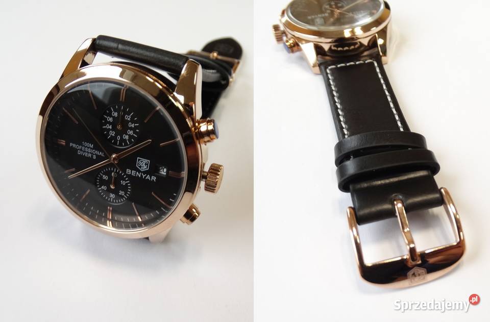 Zegarek kwarcowy Benyar złoty na pasku Gorzów Wielkopolski
