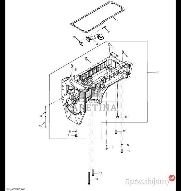 RE528732 John Deere 8345R Wlot pompy oleju Pozostałe Pozostałe Jastrzębniki