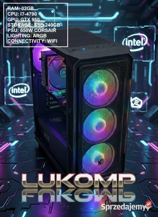 PC ARGB CYBERPUNK 2070 INTEL I74790GTX wielkopolskie Przygodziczki sprzedam