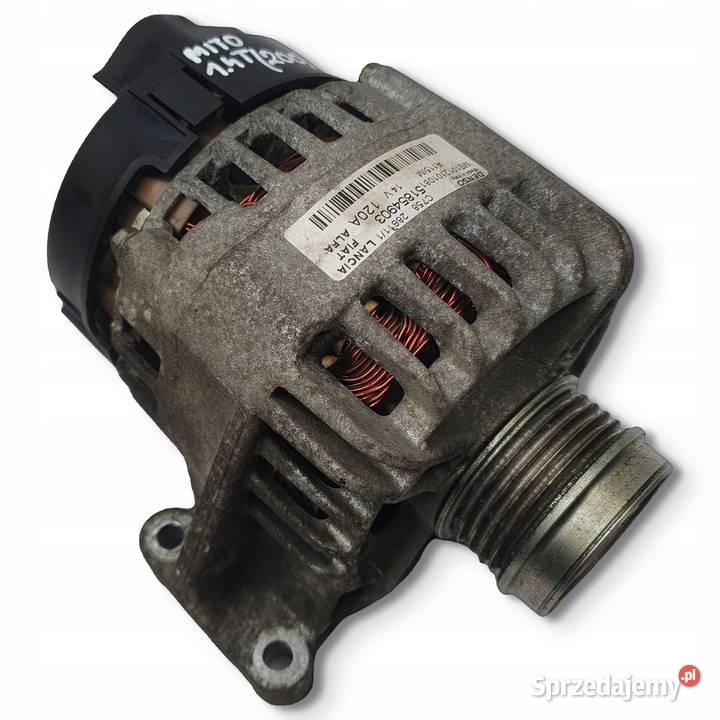 ALTERNATOR Alfa Romeo Mito 14 T 51854903 120A Układ elektryczny silnika Chełm sprzedam