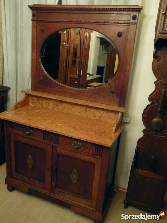 Toaletka secesyjna z marmurem kompletusklep Dąbrowa Górnicza