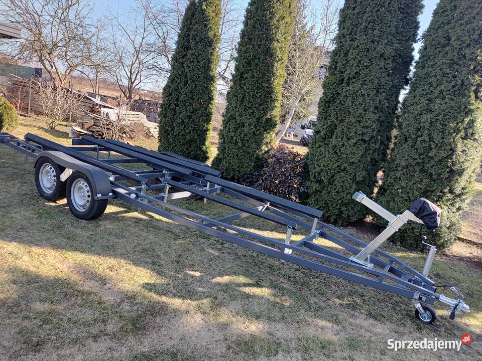 Przyczepa podłodziowa 7m niehamowana dwuosiowa Wyszków
