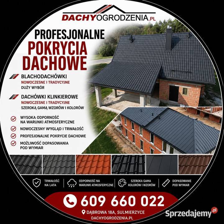 Blachodachówki tradycyjne nowoczesne DUŻY WYBÓR Kleszczów