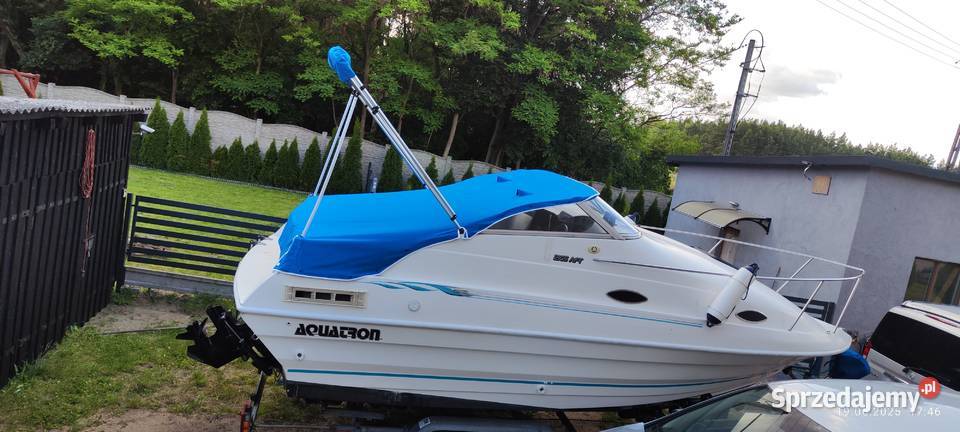 Łódź kabinowa motorowa AQUATRON 2165 AFT jacht Samociążek