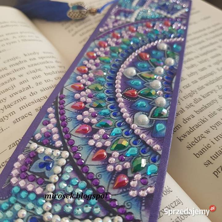 Zakladka do książki diamenciki kryształki łódzkie Łódź sprzedam
