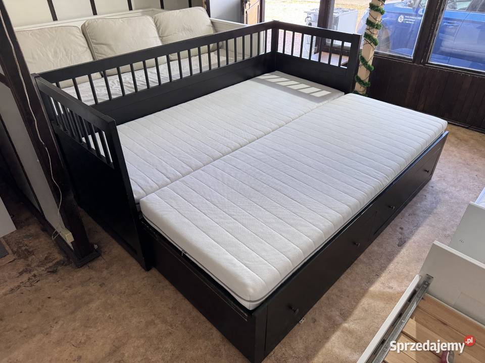 Łóżko leżanka IKEA HEMNES Lite drzewo 2 materace Rybnik sprzedam