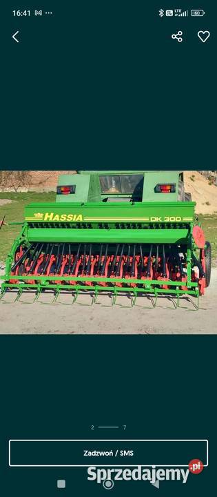 Siewnik talerzowy Hassia DK 300 2008 Ostróda sprzedam