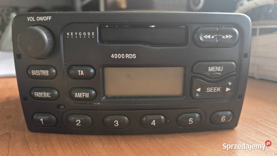 Oryginalne radio Ford 4000 RDS śląskie