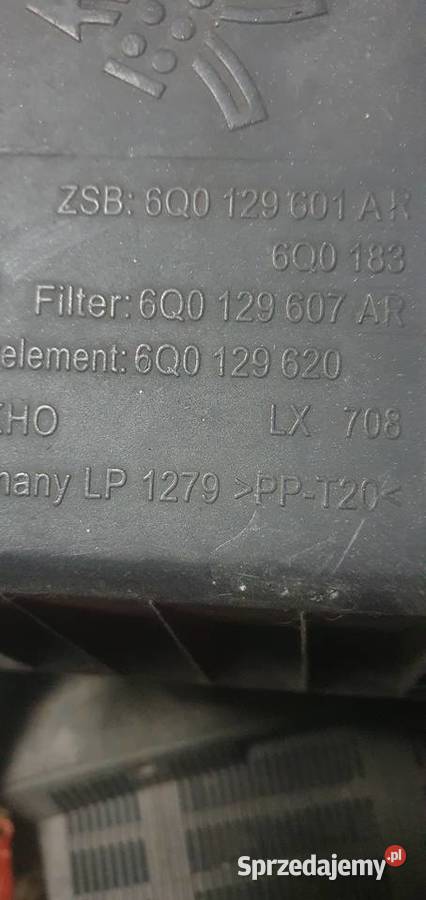 Obudowa Filtr powietrza vw 6q0129620 Leżajsk
