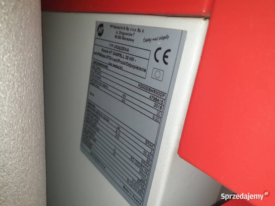 Kocioł Heiztechnik HT Daspell 20 kW kujawsko-pomorskie Ciele