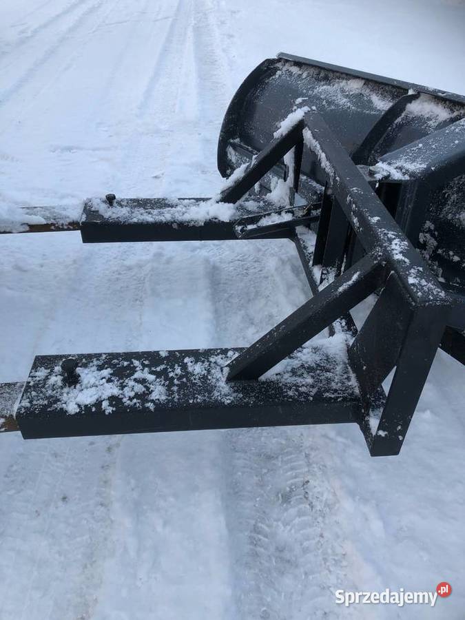 Pług do śniegu wózek widłowy ładowarka teleskop Suchoraba
