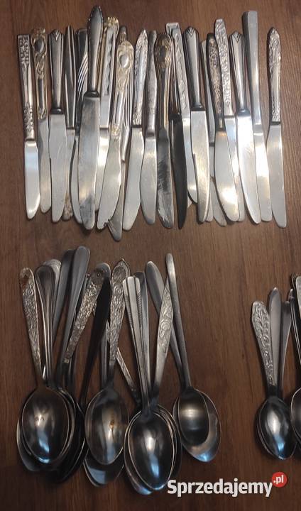 Sztućce widelec nóż łyżka komplet