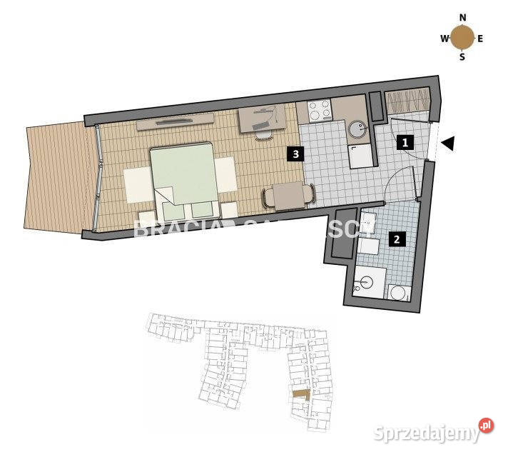 sprzedaży mieszkania 2584m2 Kraków Czyżewskiego blok małopolskie