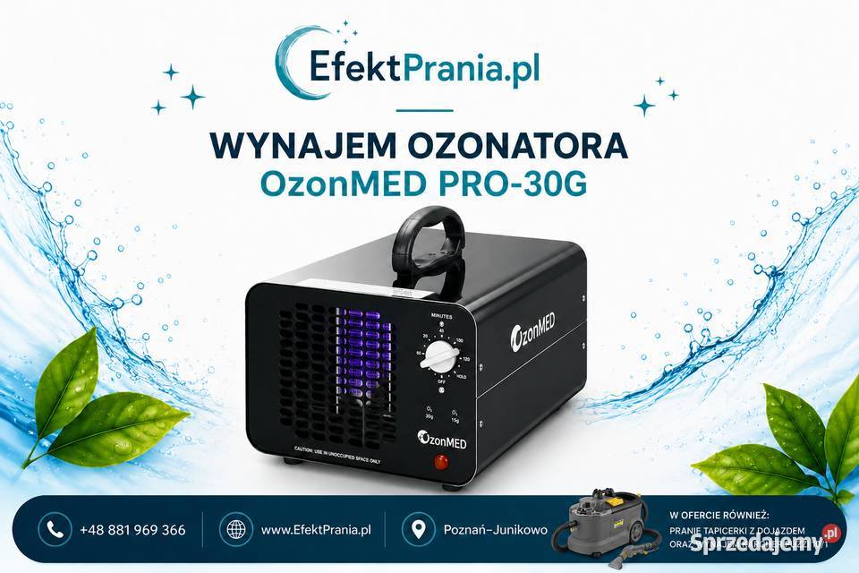 OzonMED 30gh Wynajem ozonator Poznań wielkopolskie