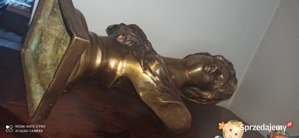 Piękne popiersie Diany Artemidy Mosiądz Pozostałe Gdańsk