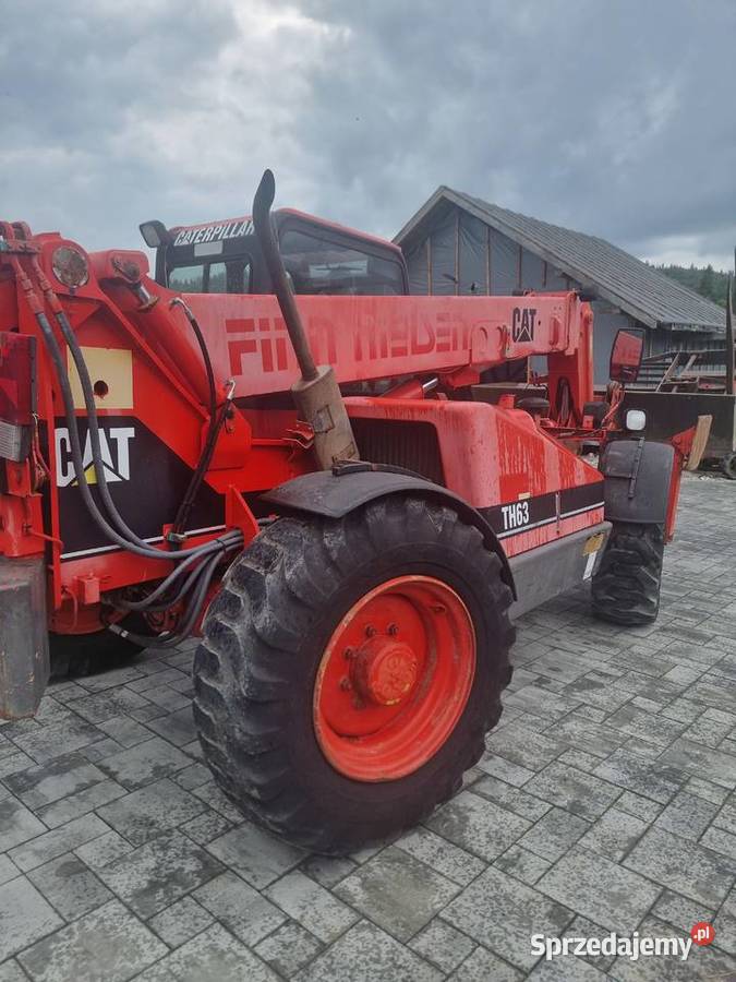 Caterpillar th63 Widły i łyżka 5000motogodzin VAT marża małopolskie Raba Wyżna