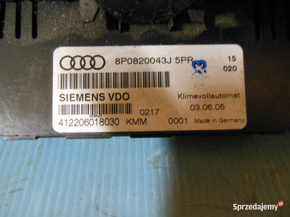 Audi a3 panel climatronika pogrzewane fotele Wyposażenie wnętrza Kłodzko