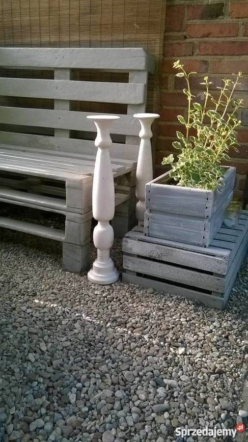 Świecznik drewniany toczony rękodzieło inny kolor Wieluń