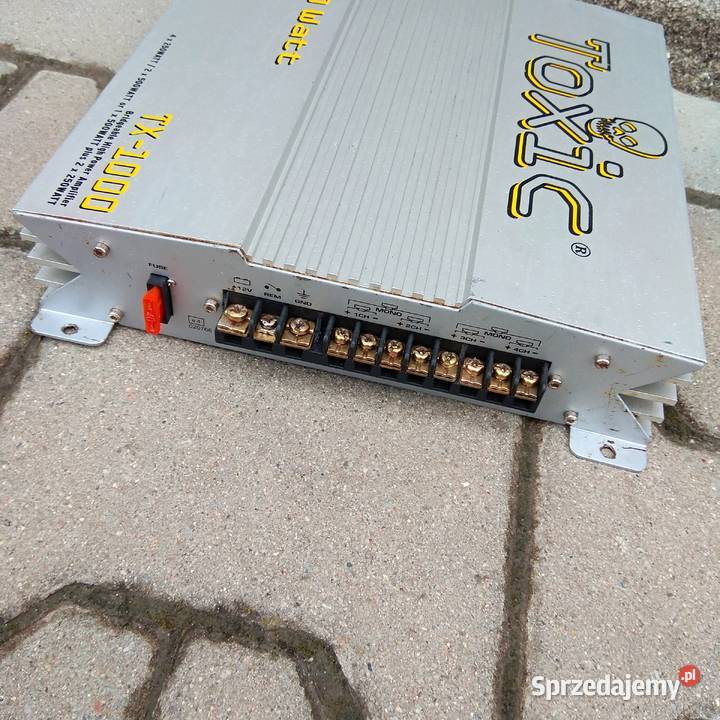 TOXIC TX 1000 Wzmacniacz samochodowy 1000 W 40A