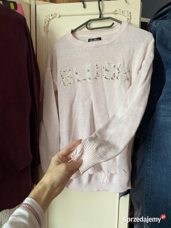 Sweter Cropp z napisem kwiatowy wzór kwiatki XS Swetry i golfy Kraków