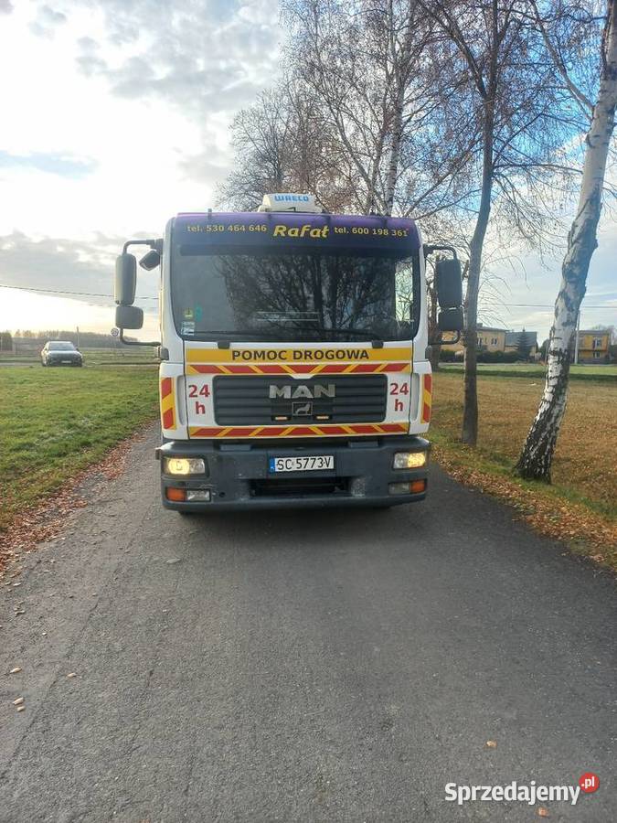 Man tgl 12210 laweta najazd platforma 1100000km śląskie Częstochowa