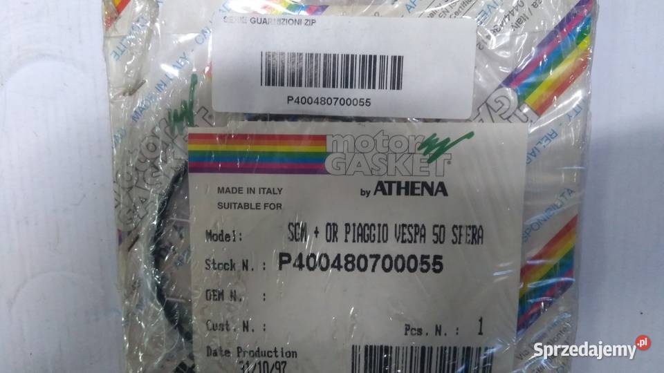 Uszczelki ATHENA PIAGGIO VESPA SFERA FREE Bielsk Podlaski