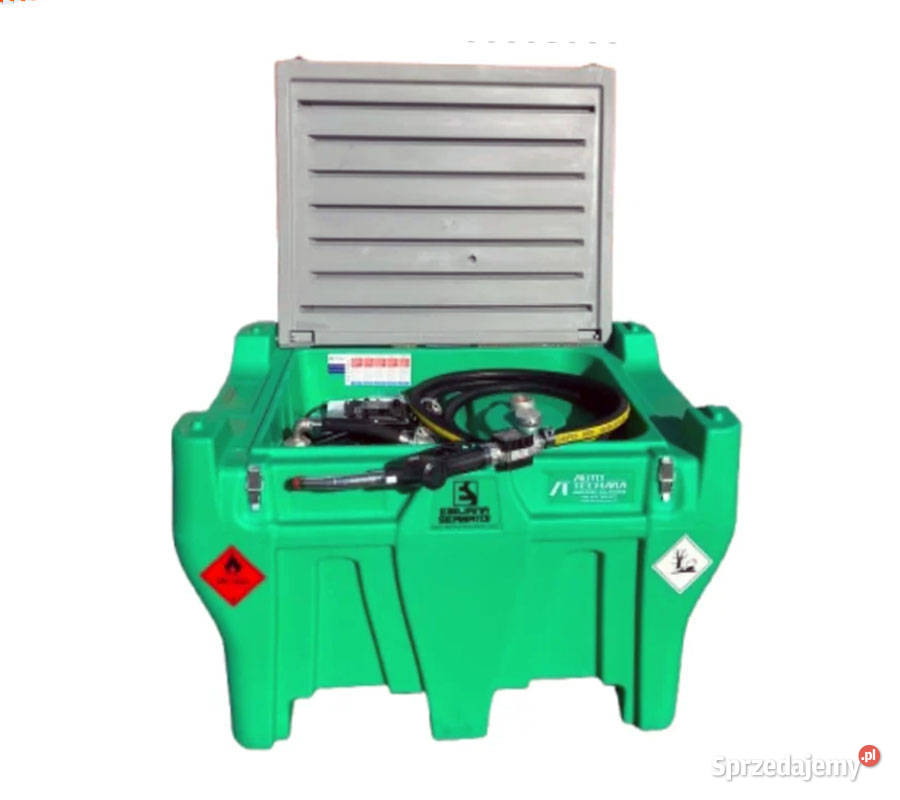 Zbiornik mobilny na benzyne 330L z pompą 12V do