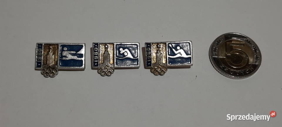 odznaki 3 Olimpiada Moskwa 1980 Rosja ZSRR 3 Warszawa