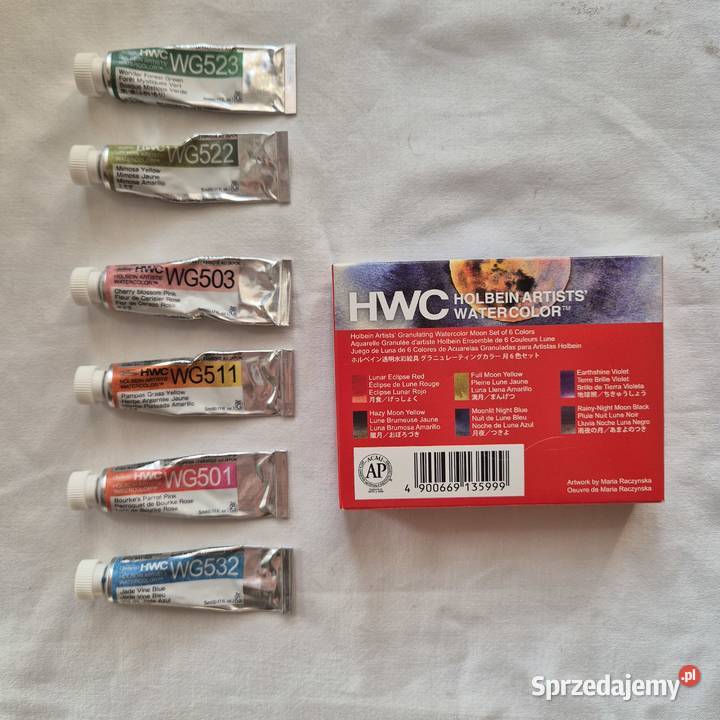 HOLBEIN 12 farb granulujących w tubach Malarstwo małopolskie Brzesko