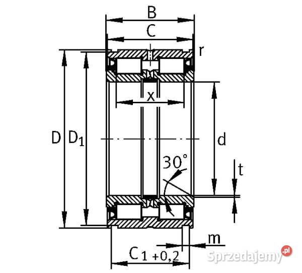 Łożysko walcowe 90x140x67 mm INAFAG SL045018PP Kamionna sprzedam