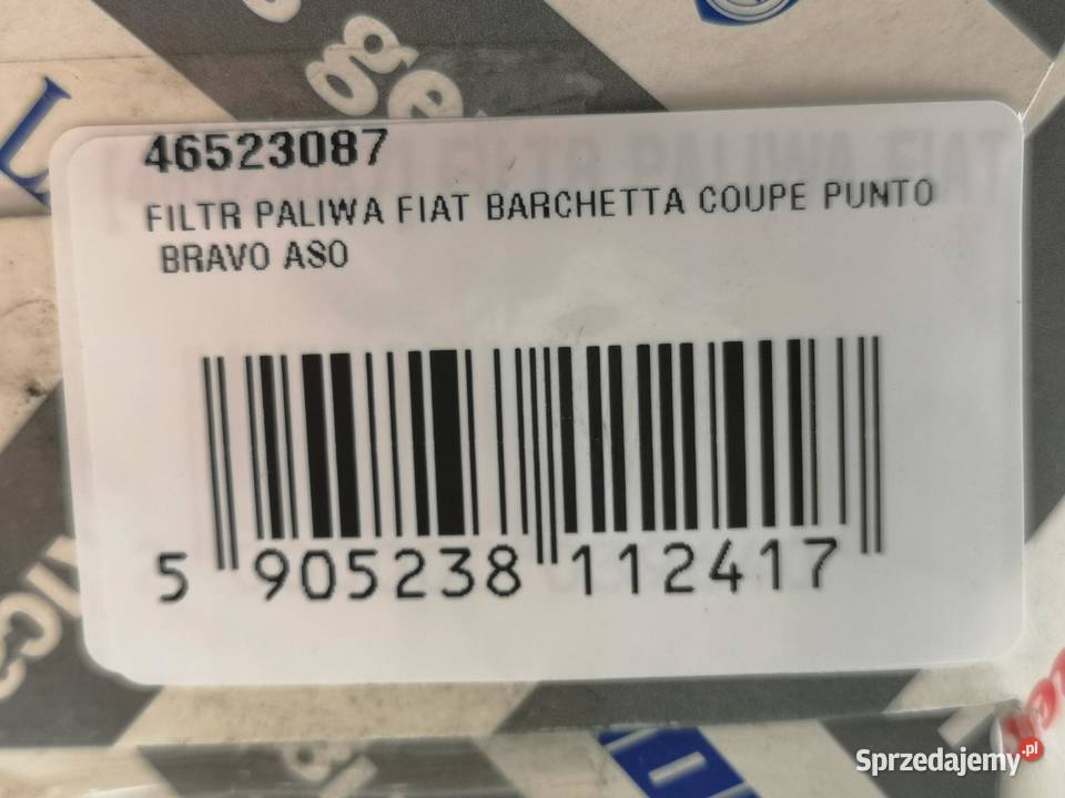 FILTR PALIWA FIAT BARCHETTA 9504 18 ORYGINAŁ OE