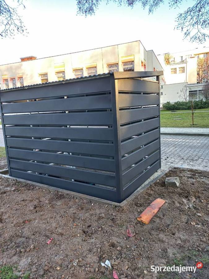 Wiata śmietnikowa Śmietnik na odpady zabudowa
