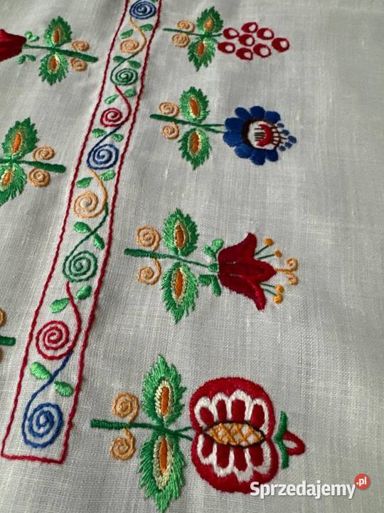 obrus haftowany wzory cebulowe rękodzieło Zabrze