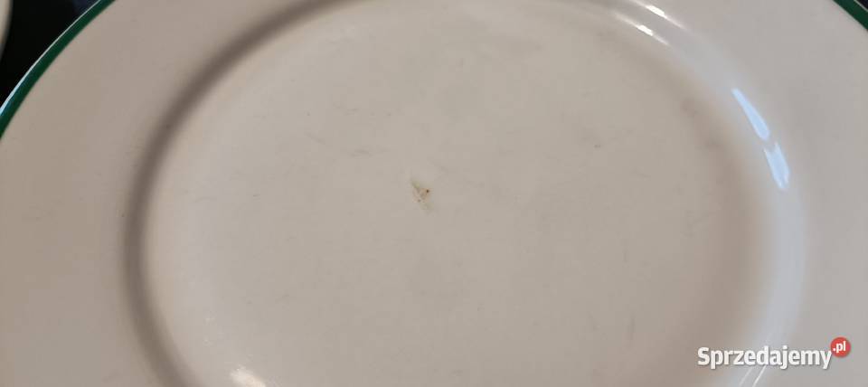 4 Talerze Lubiana Społem PRL logo sztućce Warszawa