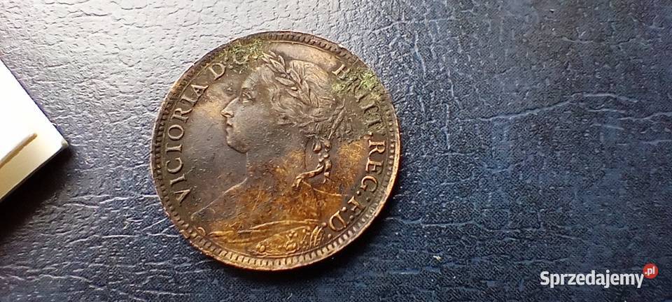 Stare monety 1 farthing 1884 Anglia